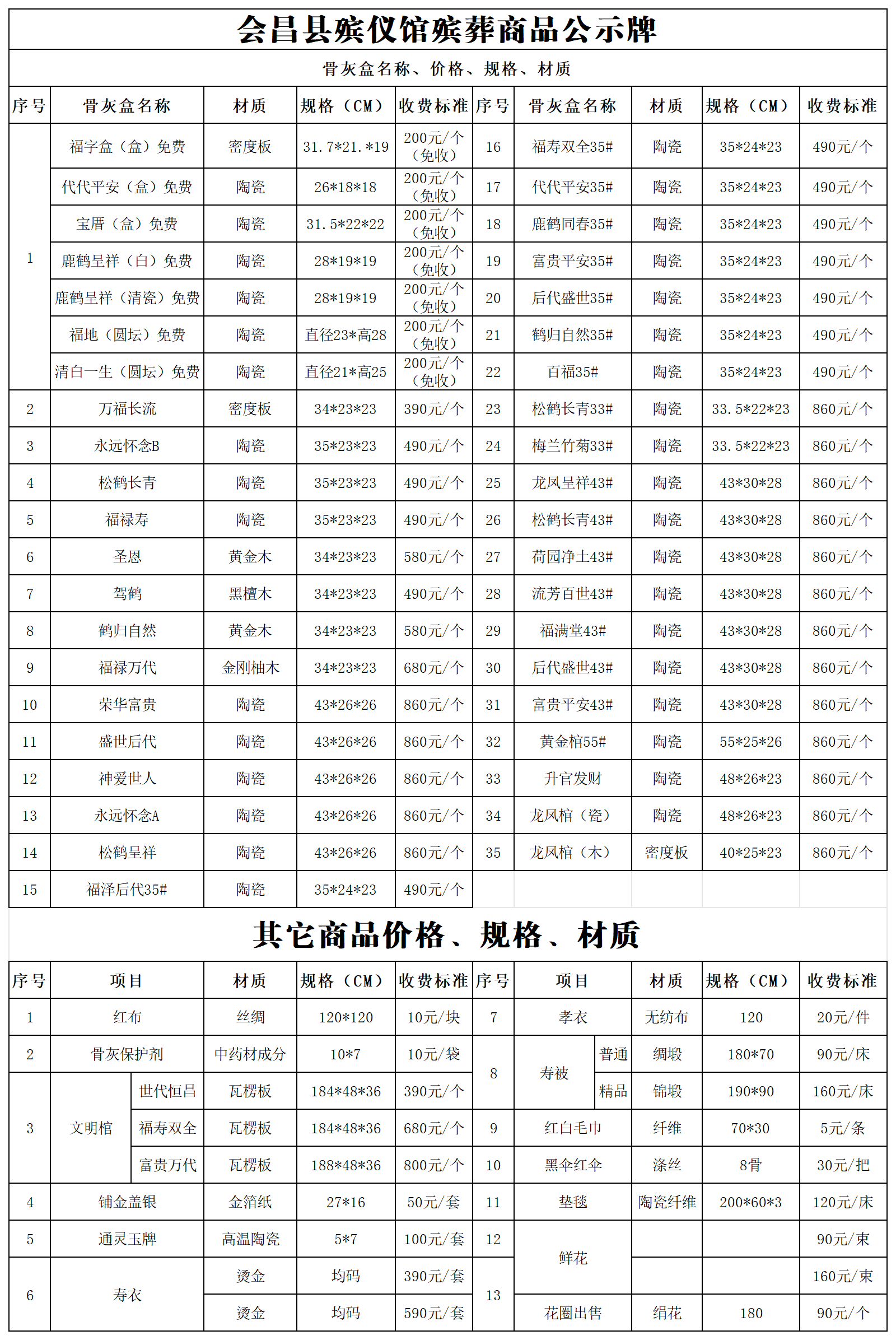 会昌县殡仪馆殡葬商品公示牌.png